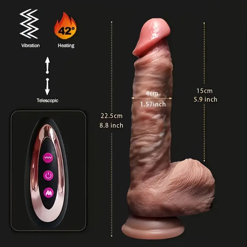 REALISTIC THRUST DILDO VIBRATOR