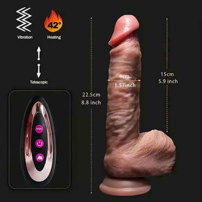 REALISTIC THRUST DILDO VIBRATOR